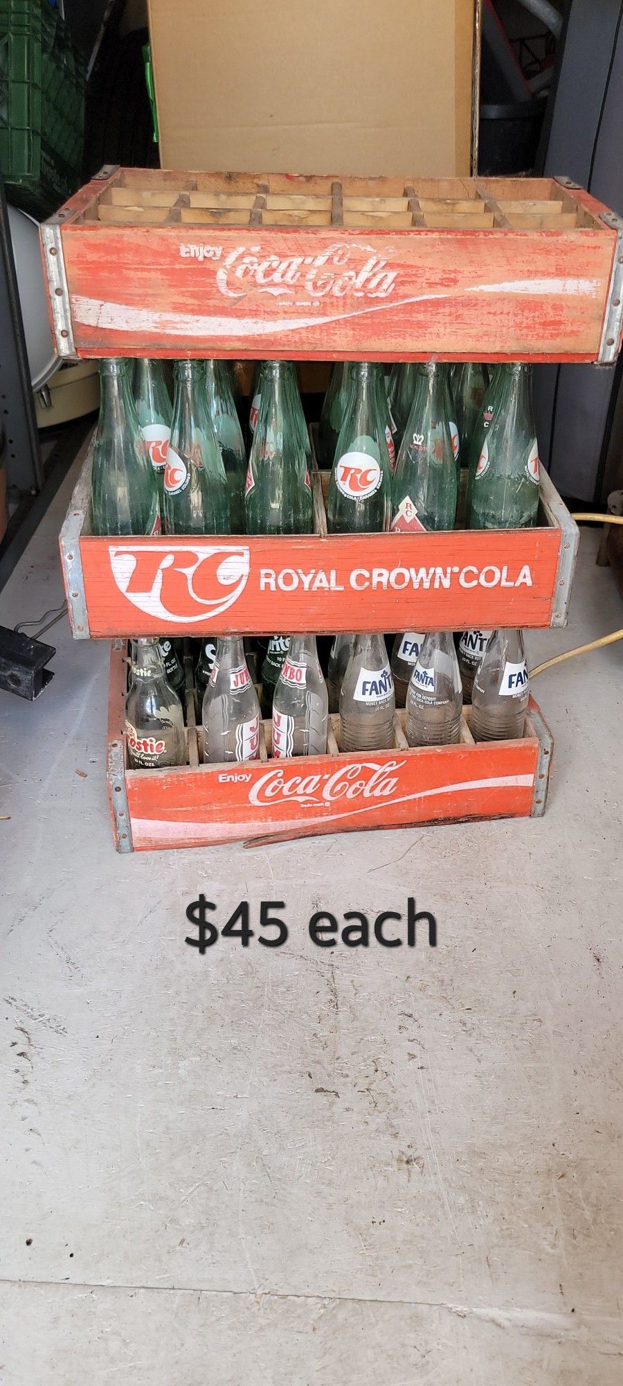 Vintage Wood soda crates
Coca cola (coke) and RC $45 each
Harlingen near Walmart