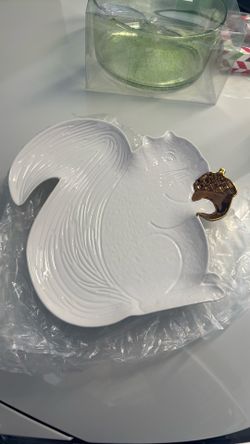 Martha Stewart squirrel plate for appetizers or snacks!