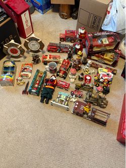 Firefighter collection assorted figures some still in package