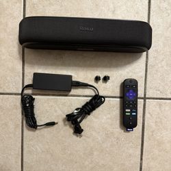 Roku Streambar 4K/HD/HDR Streaming Media Player With Voice Remote Black