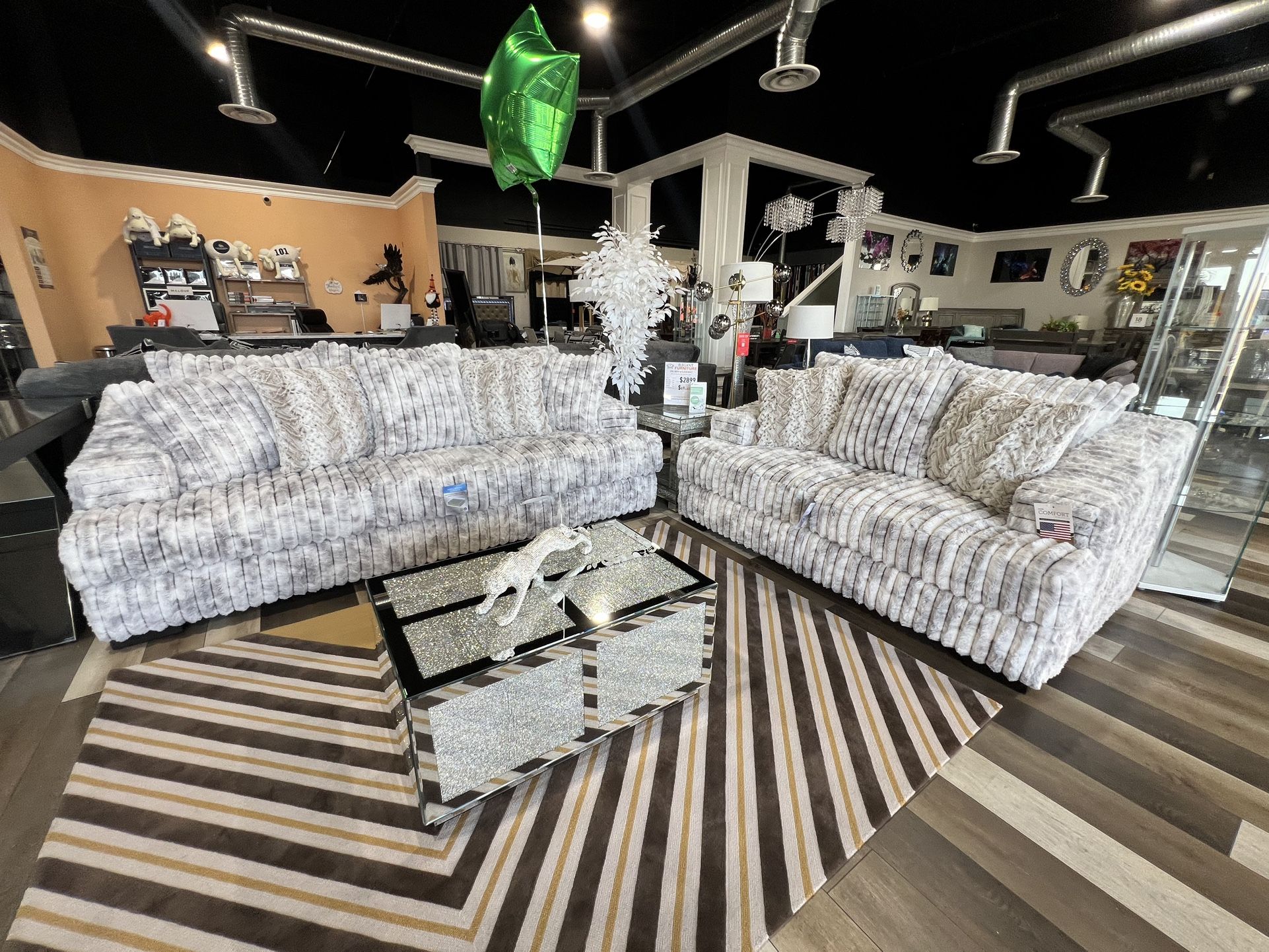 2 Pc Sofa And Loveseat Available In Different Colors