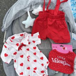 Valentines Day Outfit 6-12mos