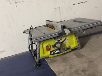 Ryobi RTS22 10 in Table Saw with Rolling Folding Stand, Runs Great