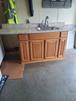 Cabinet, Countertop, and Sink