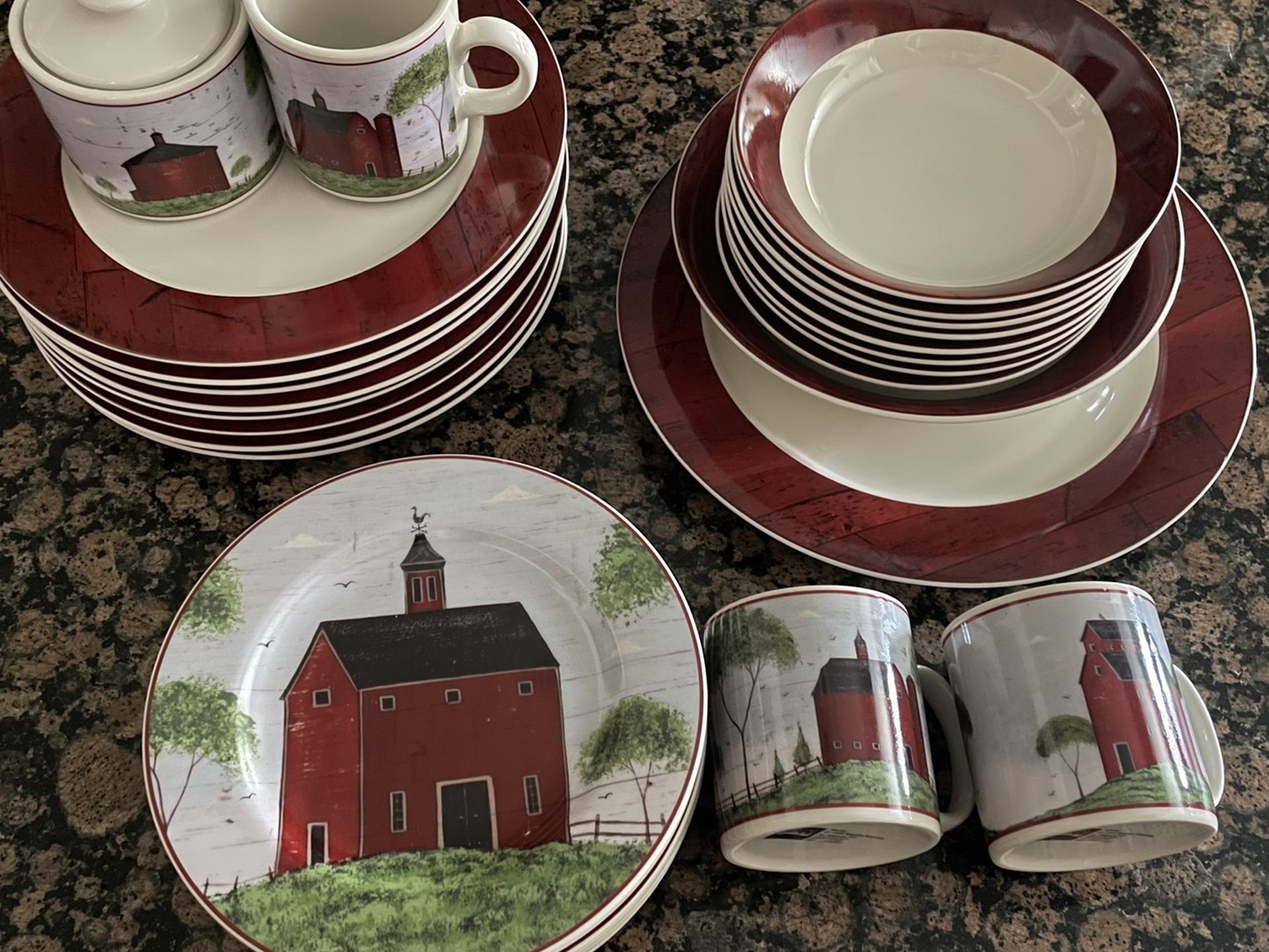 Warren Kimble “Barns” Dinnerware