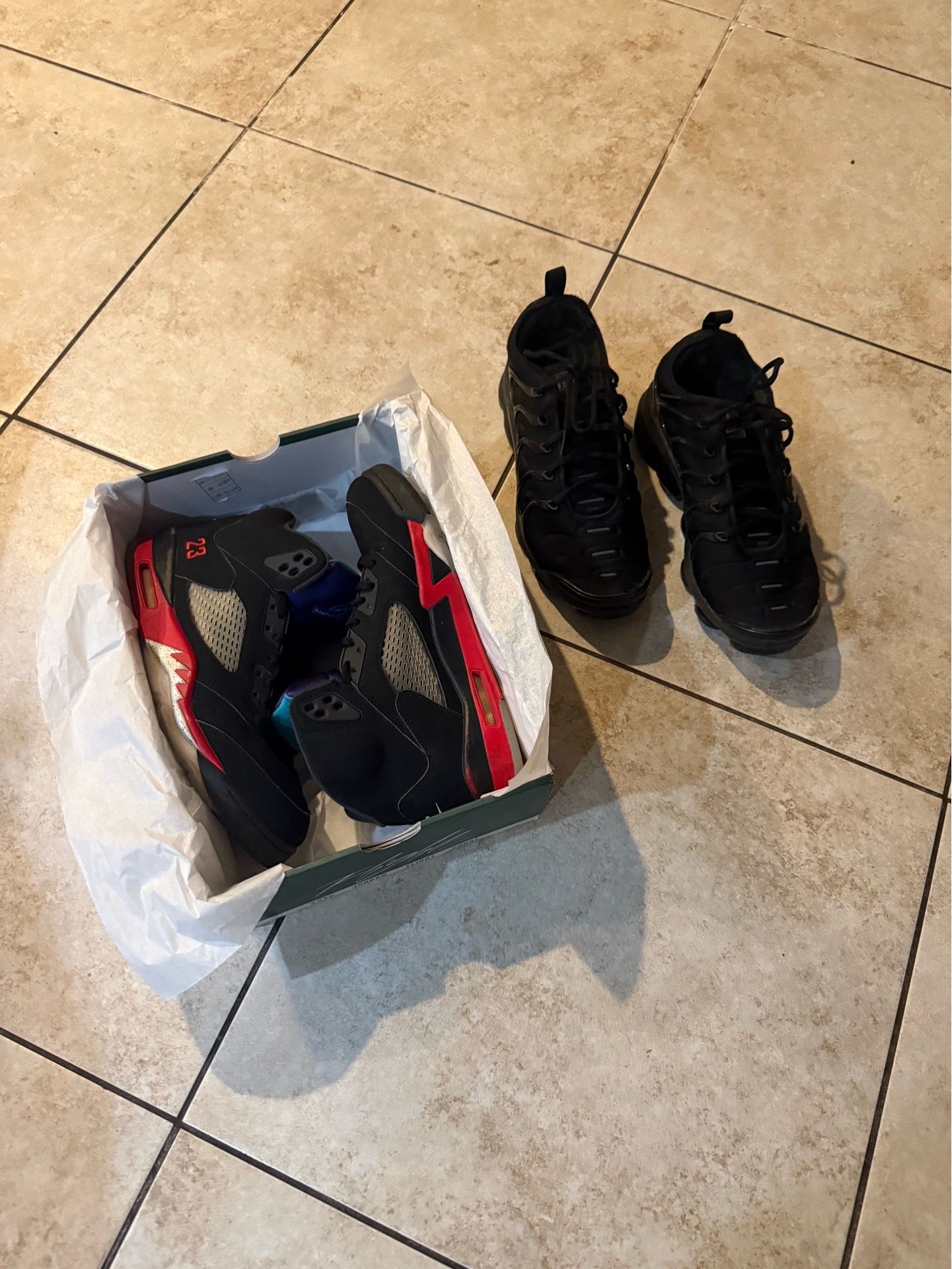 Jordan 5 Retro Top “3” and Nike Tn Air VaporMax