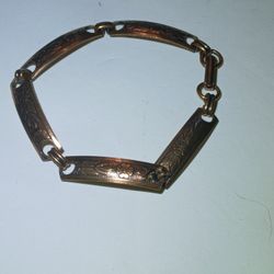 Vintage Native American Solid Copper Bracelet 