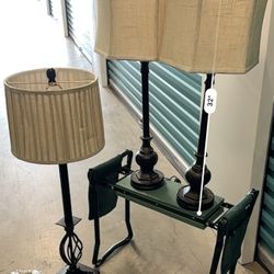 Black Rustic Lamp Set