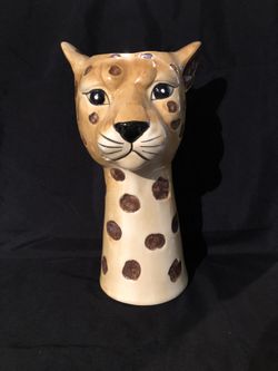 Ashland Leopard Ceramic Vase 12.5” Tall
