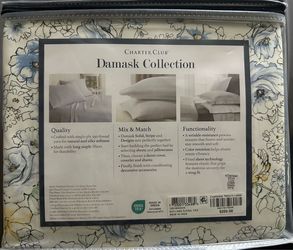 Charter Club Damask Designs Cal King Sheet Set