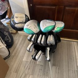 COMPLETE GOLF SET IRONS WOODS DRIVER WEDGES PUTTER BAG