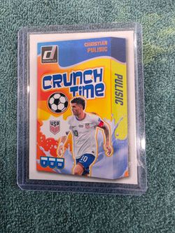 Christian Pulisic Donruss Crunch Time Soccer Card