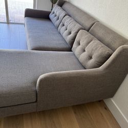West Elm Chaise Sectional Sofa