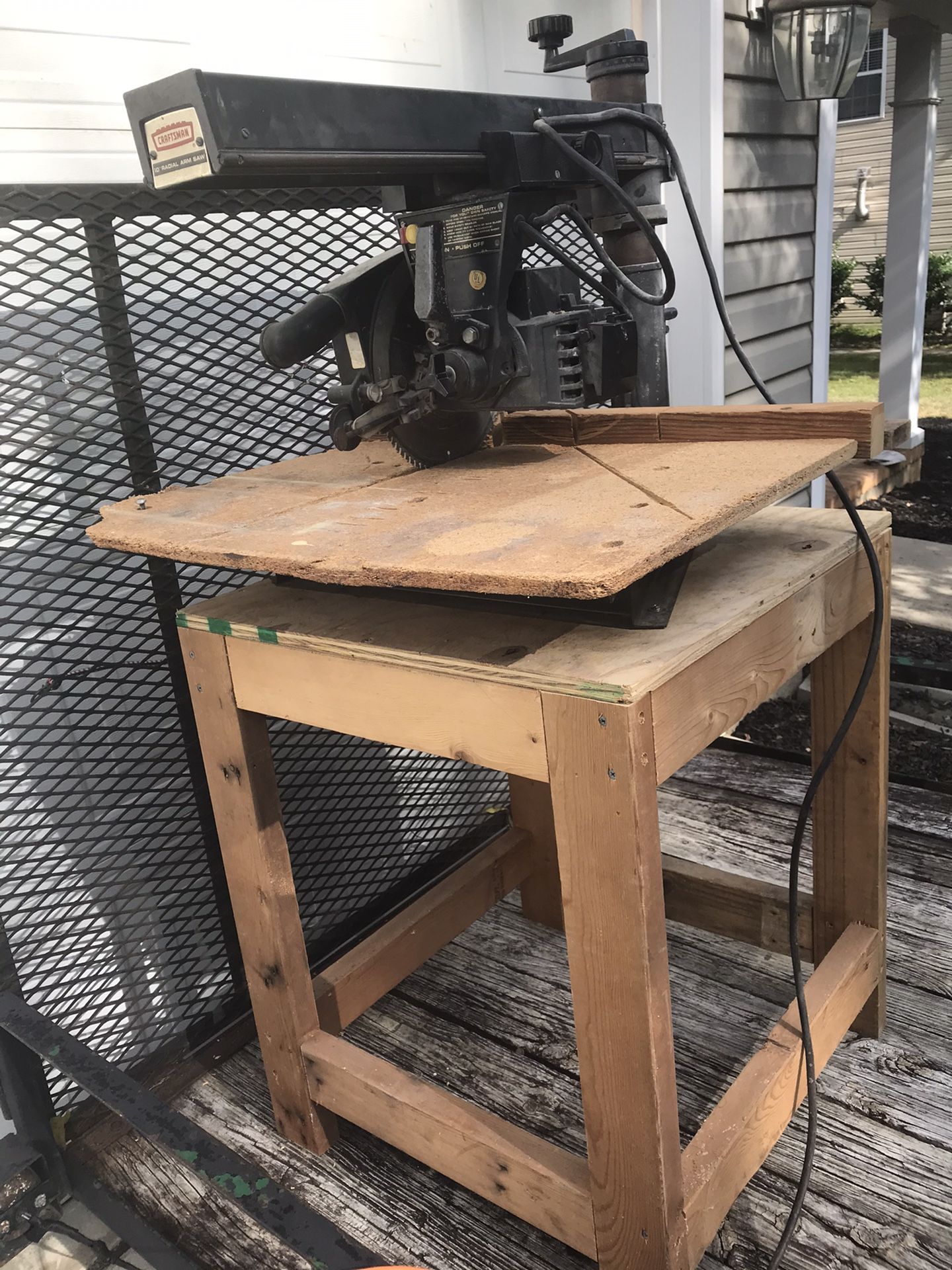 Craftsman 10” Radial Arm Saw with Stand