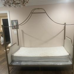 Gold Twin Bed With Canopy