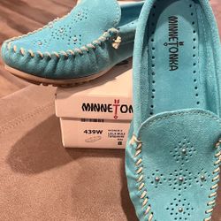 Minnetonka, Leila Mule, Turquoise, Size 8.