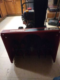 Craftsmen 24"clearing width electric start SNOW BLOWER