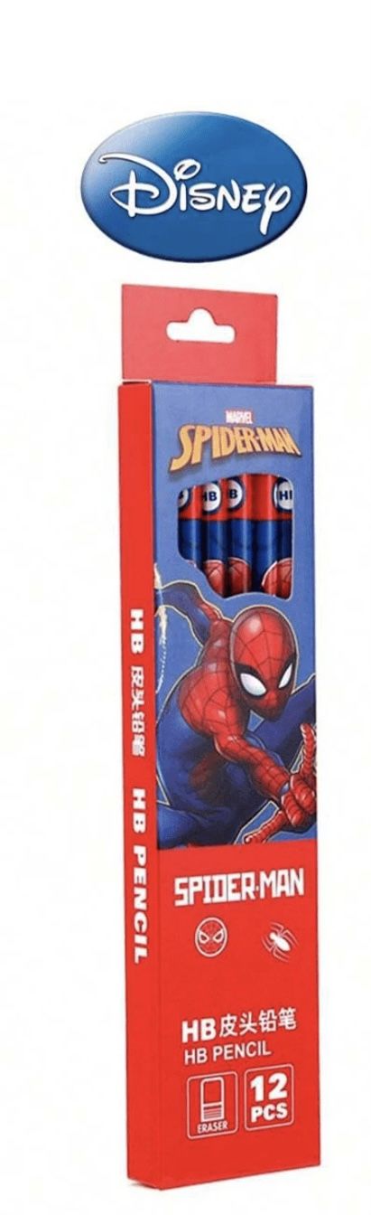12 pcs spider man pencils -Hb pencil