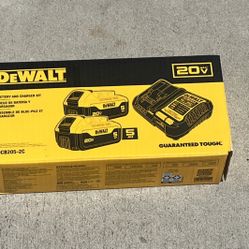 DEWALT 20 -Volt 2 -Pack Lithium-ion ( 5 Ah 5 Ah Battery and Charger ) (Bulk Prices Available)