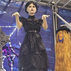 Wednesday Addams Animated 5ft Dancing Wednesday ADDAMS  Halloween Decoration