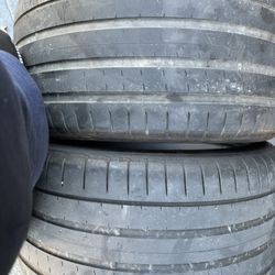 (2) 325/35ZR22 PAIR OF USED TIRES YOKOHAMA 70% LIFE !!