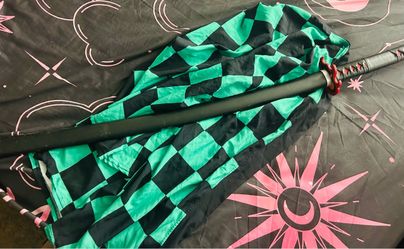 Tanjiro Kamado Demon Slayer Katana Replica with Sheath and haori