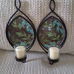 Mosaic Sconces ( Candelabros con sus Velas )