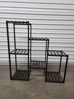 7 shelf wooden plant stand
