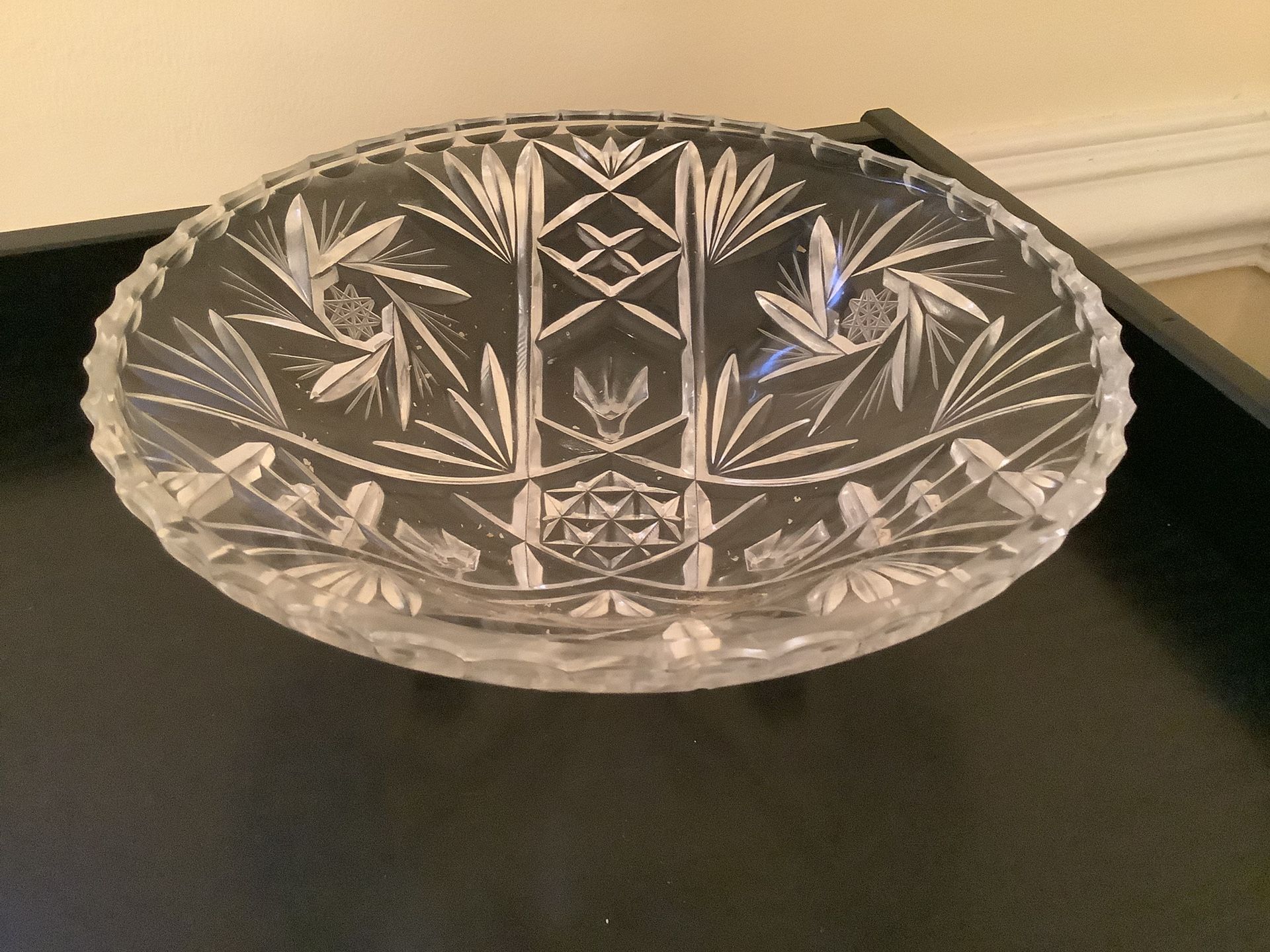 Vintage Glass Bowl No Chips Or Cracks