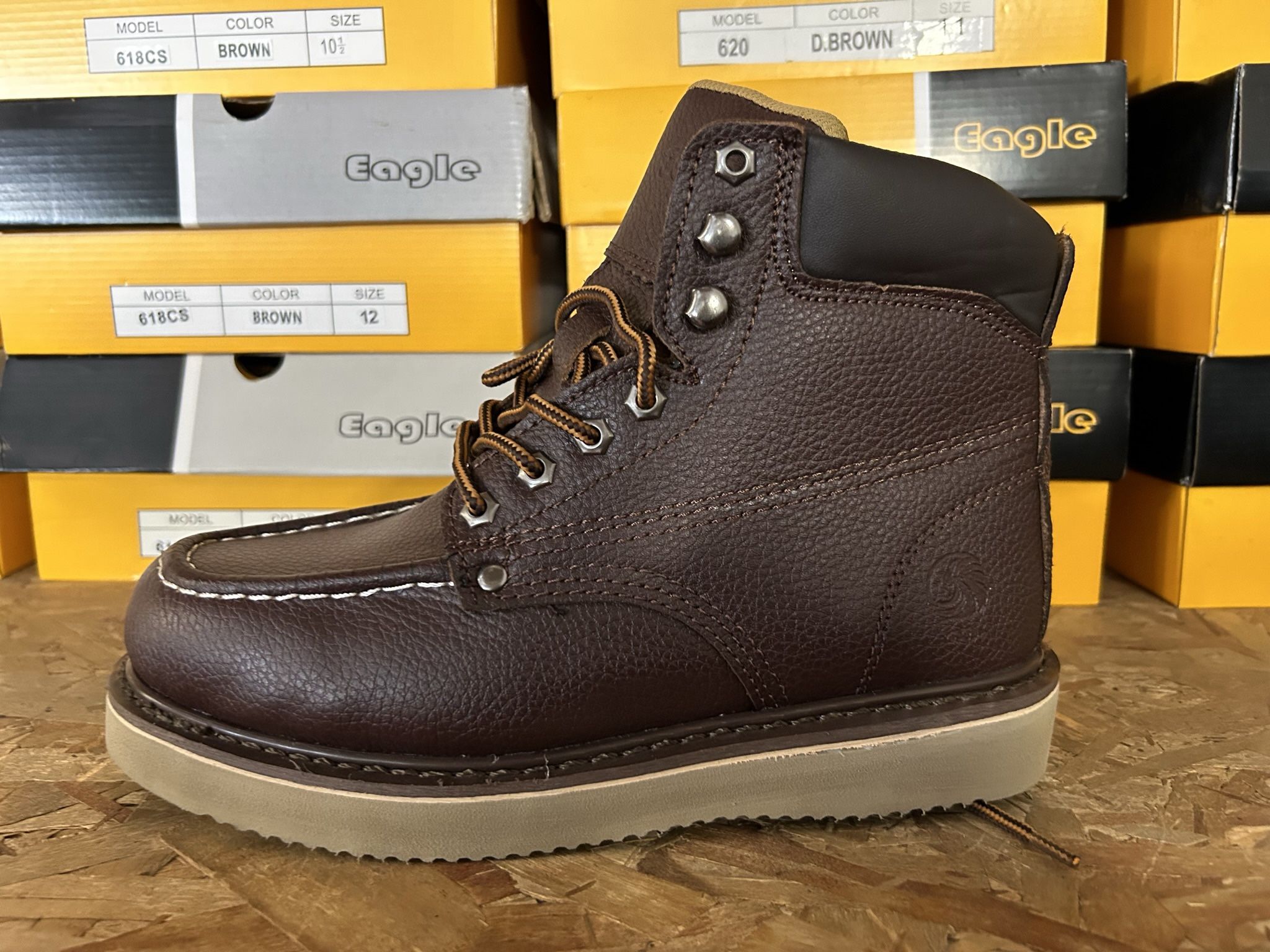 Real Leather Work Boots $48