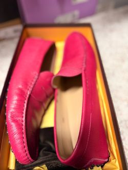 Tods pink loafers