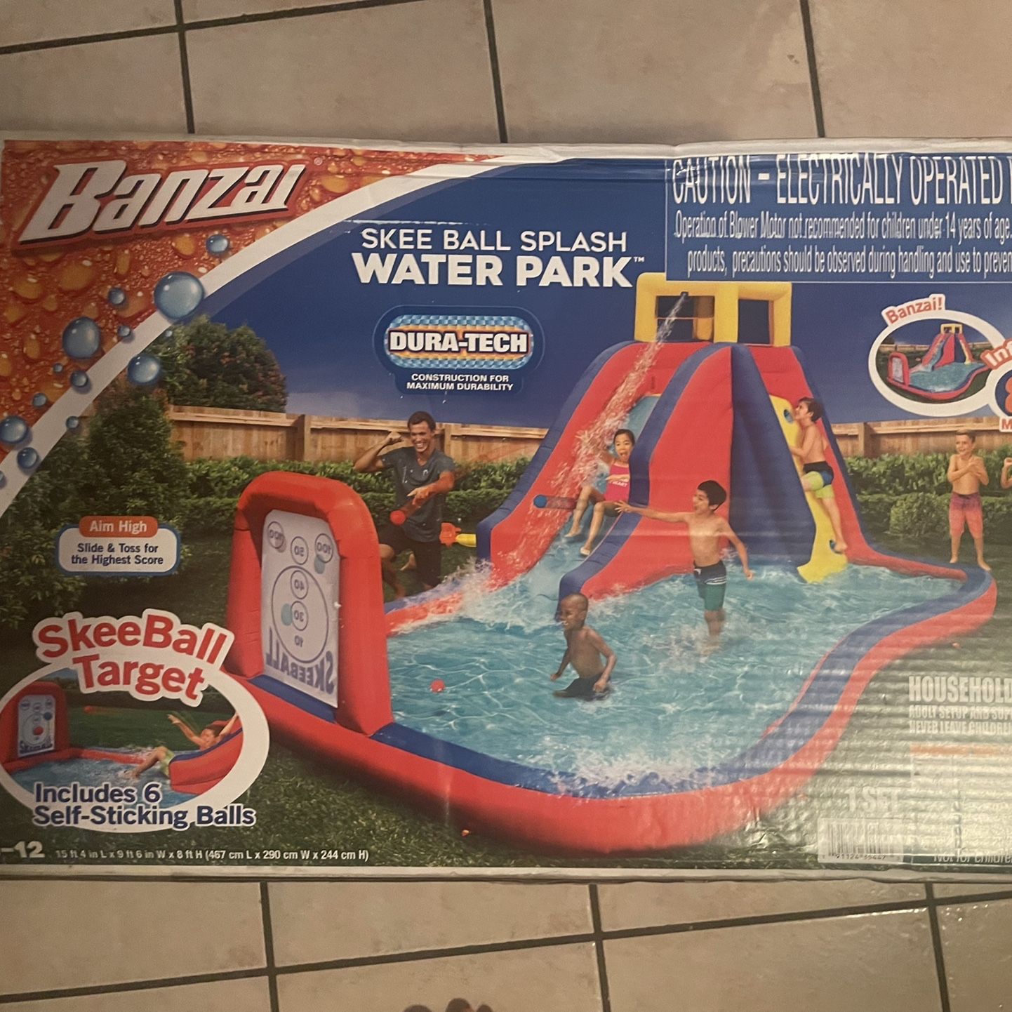 Banzai Skee 2024 Ball Splash Water Slide