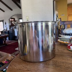 Large Stainless Steel 20 Qt. Stock Pot