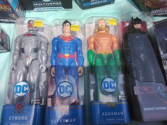 DC Comics Action Figures – Cyborg, Superman, Aquaman
