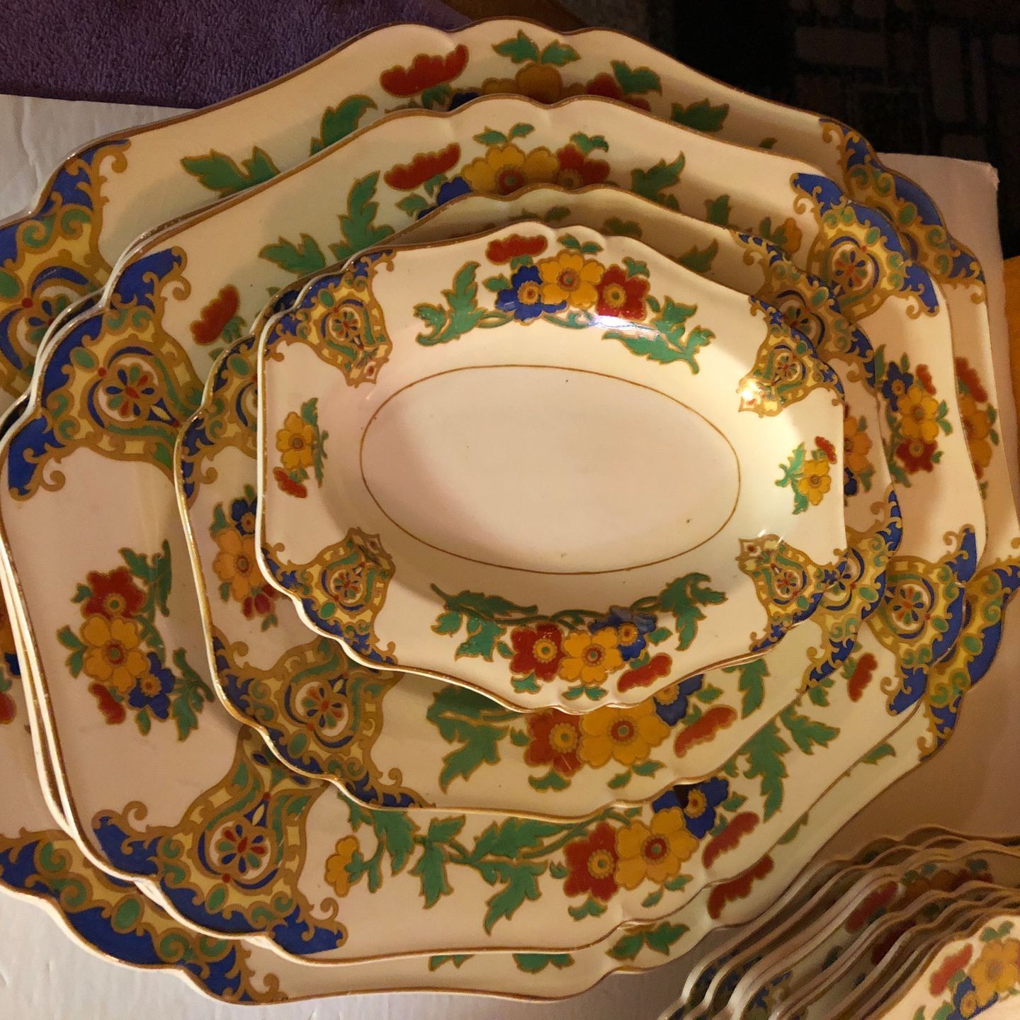 MINERVA PLATE SET BY JOHN MADDOCK &SON ENGLAND VINTAGE