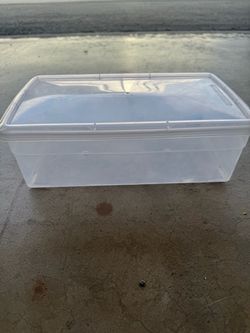 Container Store Clear shoe boxes