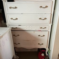 Heavy. Real Wood French Dresser!