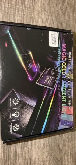 RGB LED Car Interior Ambient Dash Light Strip Kit 1.5M USB