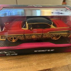Jada pink slips 1957 Chevrolet Bel Air gold Rare