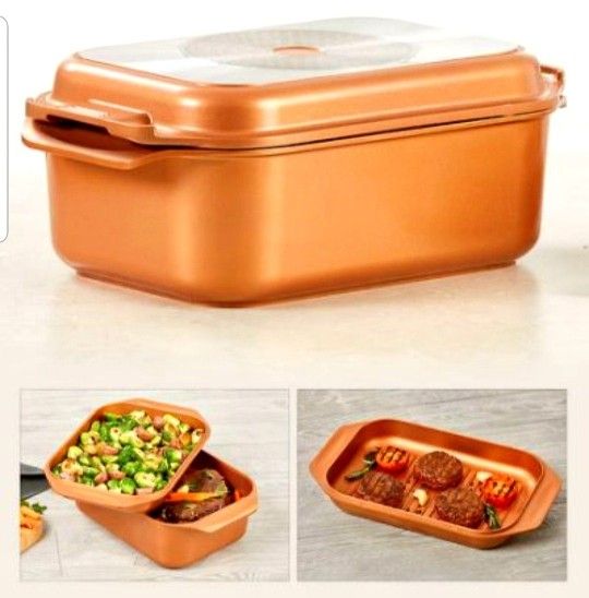 GREAT FOR THE HOLIDAYS! BRAND NEW COPPER CHEF WONDER PAN COOKER, BAKING, ROASTER PAN