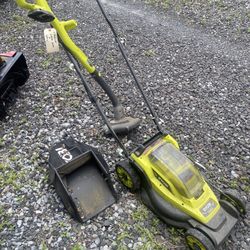 Ryobi Lawnmower and Edger