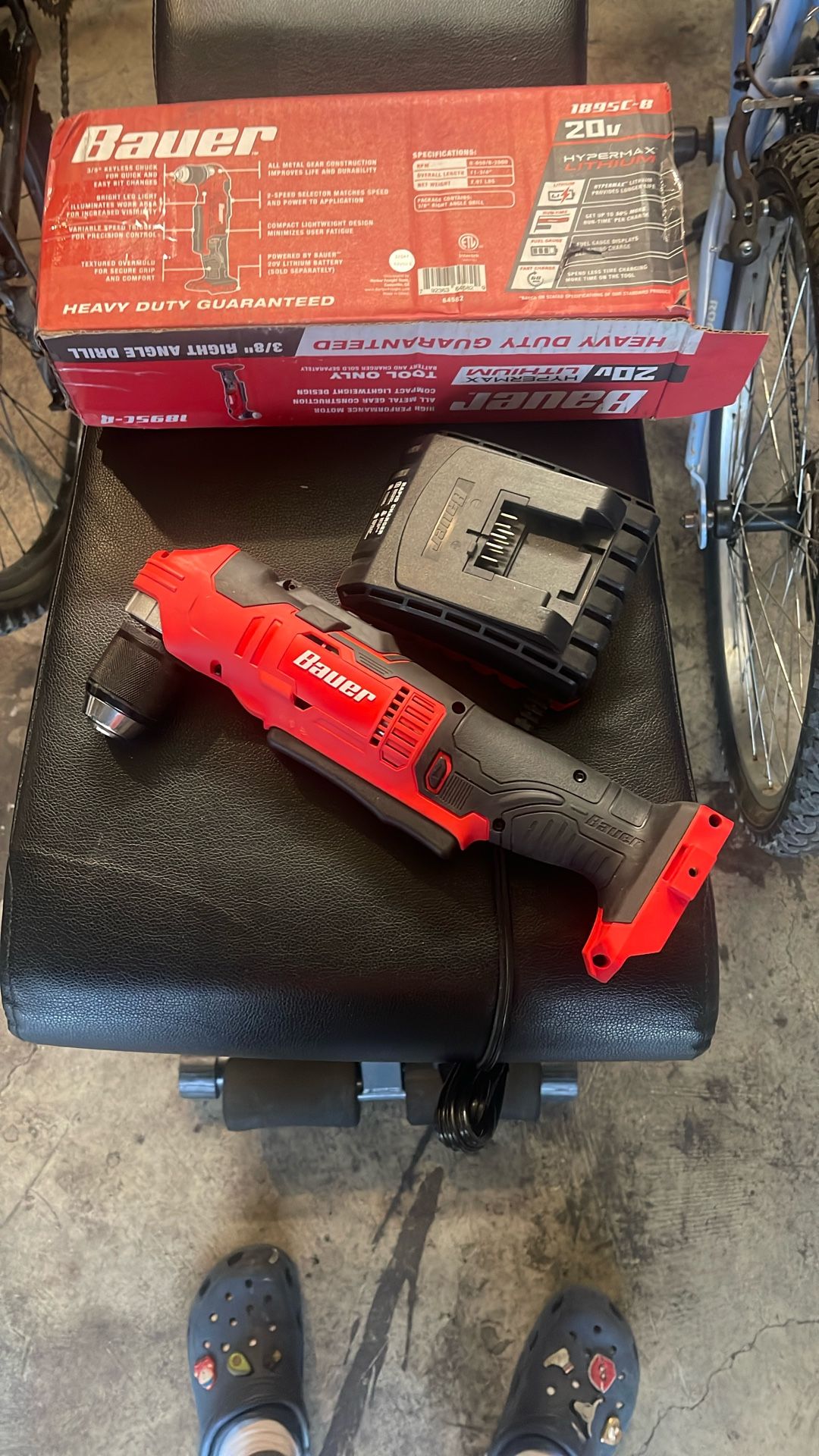 3/8 Angle Drill And Charger No Battery 