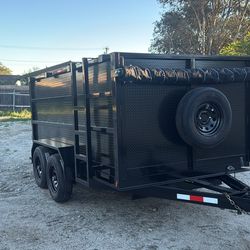 New hydraulic dump trailer