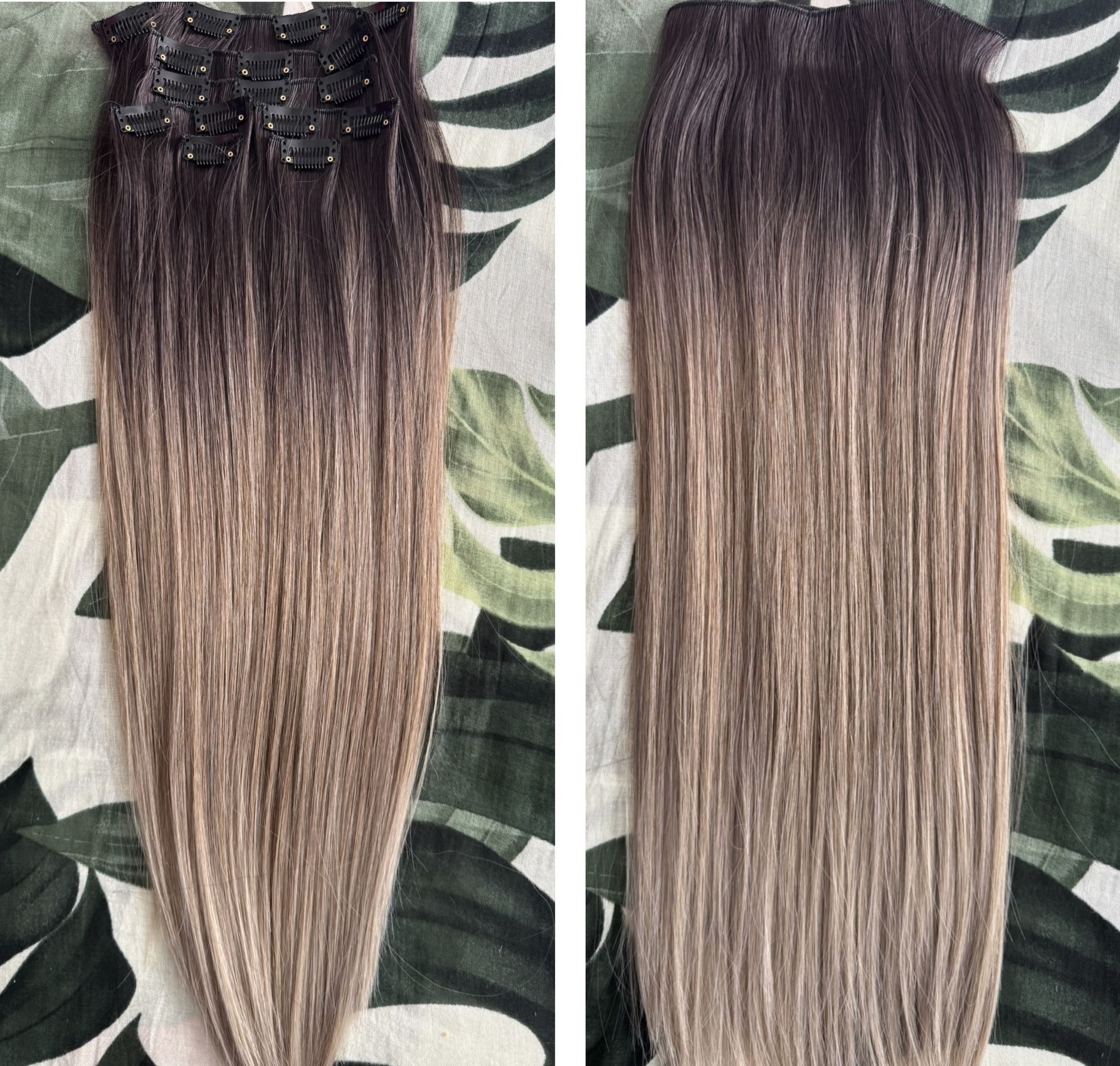 Clip in Hair Extensions 22 In Balayage blonde