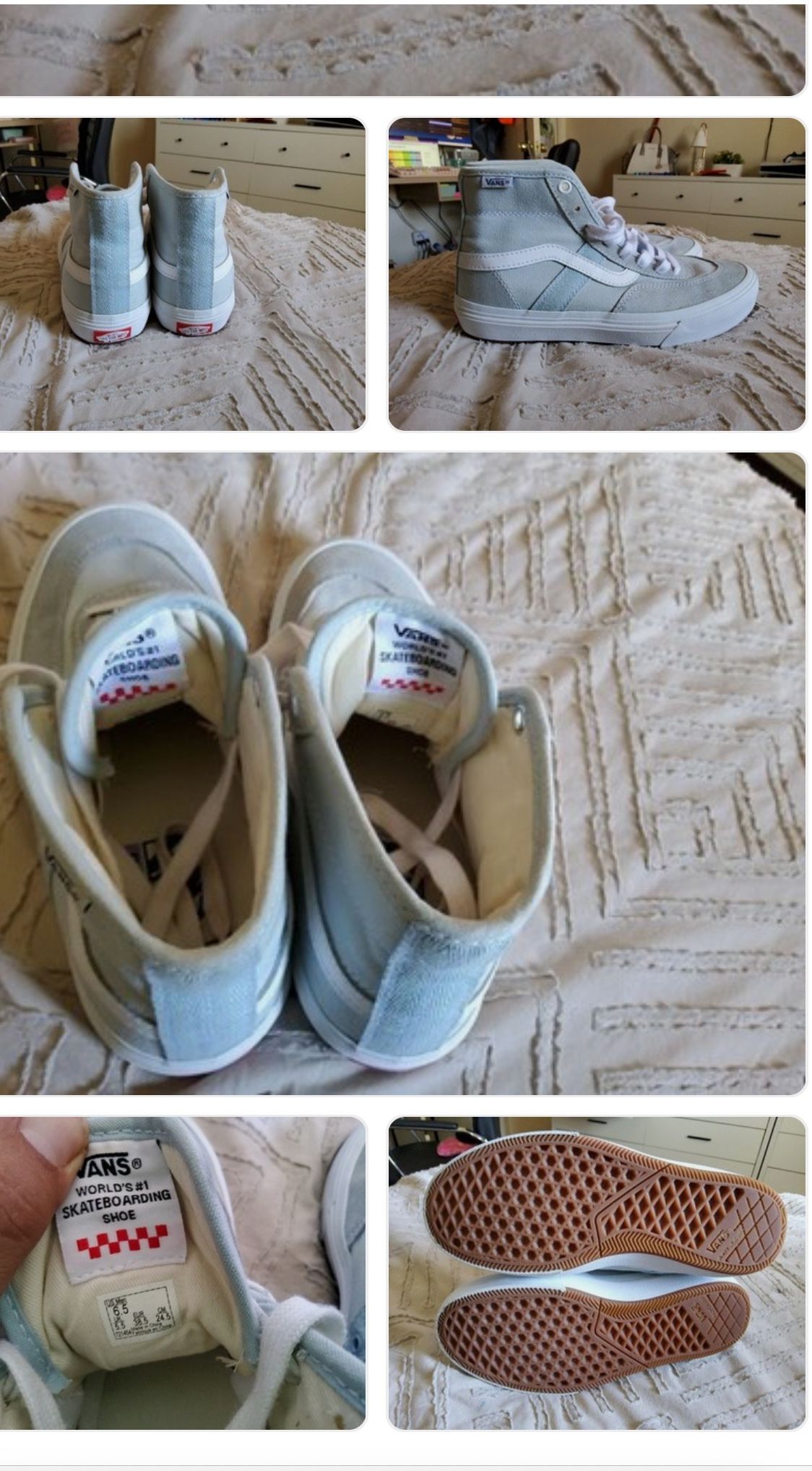 VANS Gilbert Crockett High Top Shoe Size 6.5 Mens Preowned