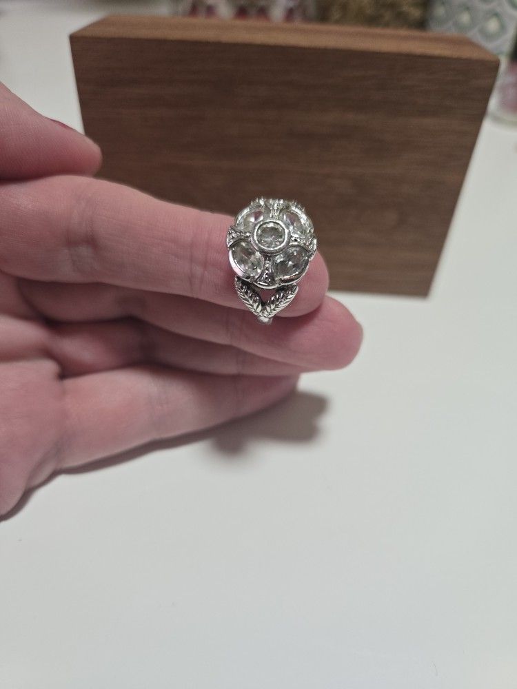 Vintage Sterling Silver With CZ