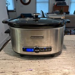 KitchenAid 6 Quart Slow Cooker with Lid Model KSC6223SS