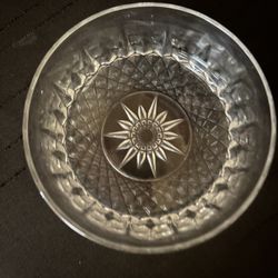 Vintage Glass Serving Bowl