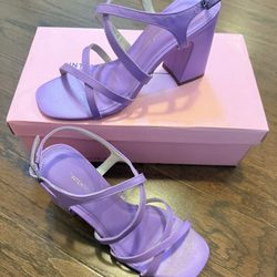 Naples Leather Strappy Heeled Sandals INTENTIONALLY BLANK