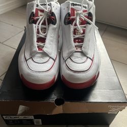 Reebok The Answer DMX OG GX6330 Allen Iverson Basketball Shoe Mens White Red 14